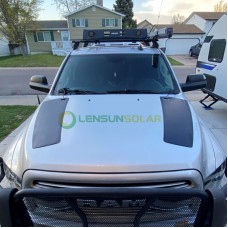 Dodge Ram HD 4th Gen (2010-2018) LensunSolar 70W(2x35) Hood Solar Panel