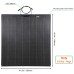 LensunSolar 200W Flexible Solar Panel, Latest Technology PERC 9BB Solar Cells