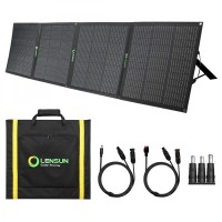 Lensun 200W ( 4x50W) 12V Foldable Solar Panel for GoalZero Yeti, Jackery, Rockpals, EF ECOFLOW... etc Solar Power Station